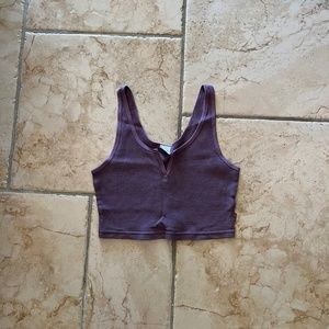 ARITZIA Tna Waffle Notch Tank